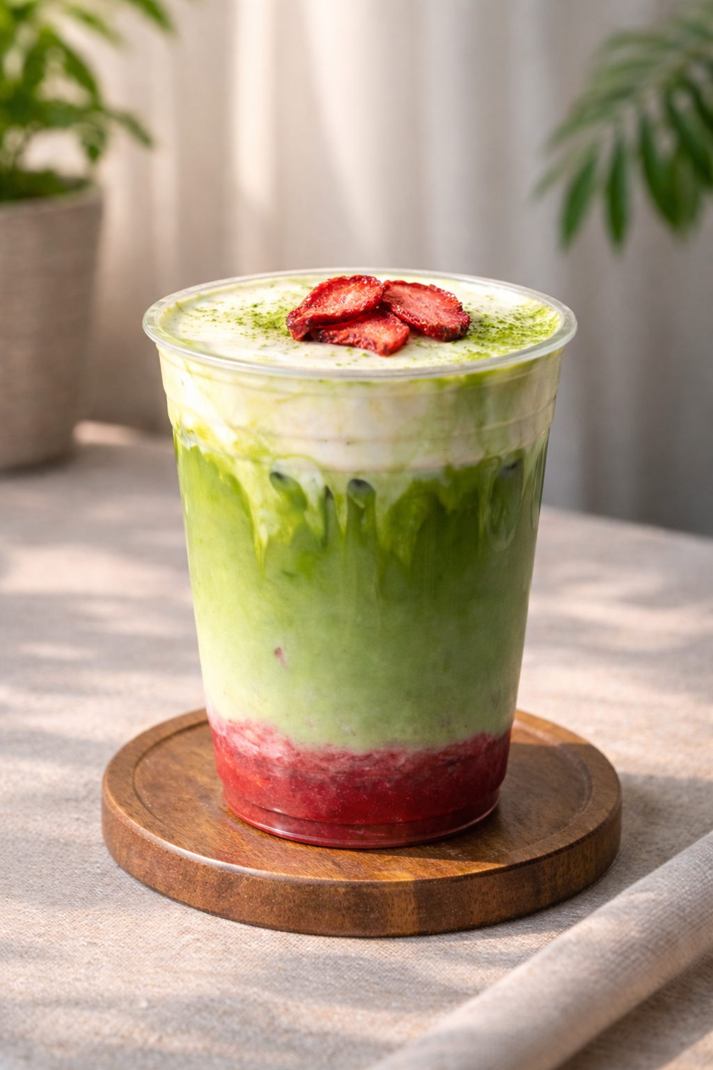 Matcha beverage production using premium grade matcha
